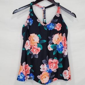 Island Escape Kauai Bloom Racerback Tankini Top